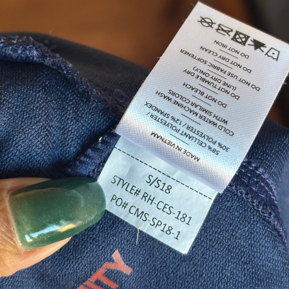 Rhone Men’s Linerless Activewear Shorts Navy Size S - Picture 7 of 9